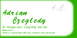 adrian czegledy business card