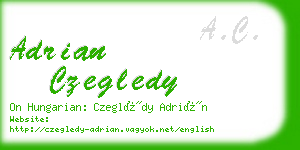 adrian czegledy business card